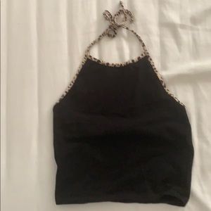 Brandy cheetah halter top